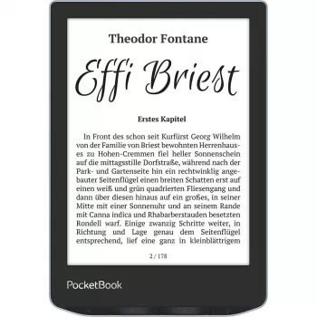 PocketBook Verse - 15,2 cm (6 inch) - E Ink Carta - 758 x 1024 pikseļi - ACSM - AZW - AZW3 - CBR - CBZ - CHM - DOC - DOCX - DjVu - EPUB - EPUB DRM - FB2 - FB2.ZIP - HTM - HTML - MOBI,...