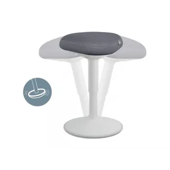 Biroja krēsls Leitz 65440085 Polsterēts sēdeklis Pelēks Plastmasas rāmis