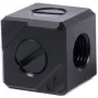 Alphacool Eiszapfen Connection Terminal 5-Fach G1/4 IG - Melns Acetal (17556)