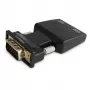 SAVIO CL-145 VGA uz HDMI pārveidotājs, audio, Full HD, melns