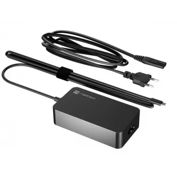 NATEC Grayling USB-C 45W strāvas adapteris Universāls Melns