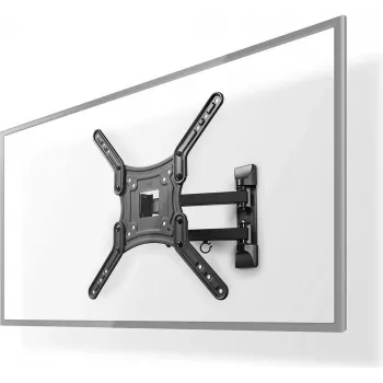 Nedis TVWM1530BK - 100 x 100 mm - 400 x 400 mm - 0 - 20° - 180° - akrilnitrila butadiēna stirols (ABS) - Tērauds - Melns (TVWM1530BK)