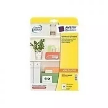 Avery Zweckform Universal - Etiķetes - Balta - 70 x 36 mm - 240 etiķetes (10 lapas x 24) - (6122)