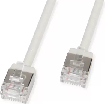 ROLINE U/FTP komutācijas kabelis Cat.6A īpaši īss RJ45 pelēks 1.5 m - tīkls - FTP (21.15.4504)