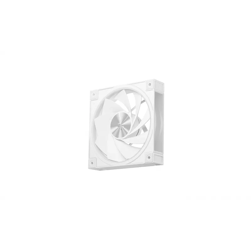 PC Case DeepCool CG580 4F V2 Midi Tower balta — ATX, rūdīts stikls, 3x120mm sānu ventilatori, 360mm sānu radiatora atbalsts