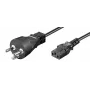Microconnect PE1204100R strāvas kabelis melns 10 m IEC 320 C13 savienotājs