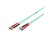 DIGITUS - Patch-Cable - ST multi-mode (M) - ST multi-mode (M) - 3 m - Šķiedru optika - 50/125 mikroni - tirkīza