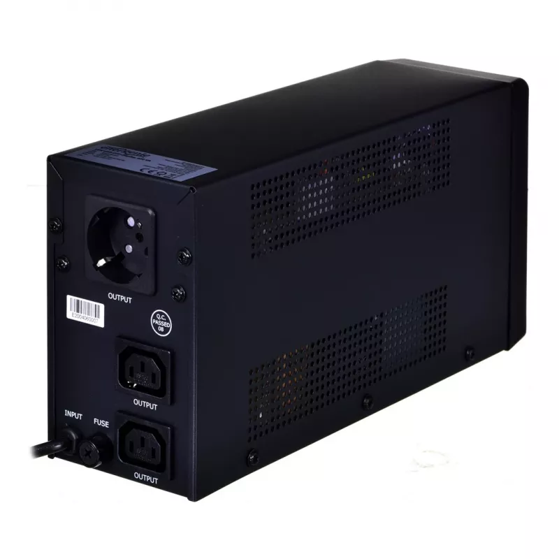 Nepārtrauktās barošanas avots ENERGENIE EG-UPS-031 Line-Interactive 0.65 kVA 390 W 2x C13 kontaktligzdas, 7 Ah VRLA