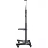 HAGOR HP Twin Stand HD - Ratiņi - plakanajiem ekrāniem / AV aprīkojumam - melni - Ekrāna izmērs: 140-213 cm (55-84) - Montāžas saskarne: līdz 800 x 500 mm (8210)