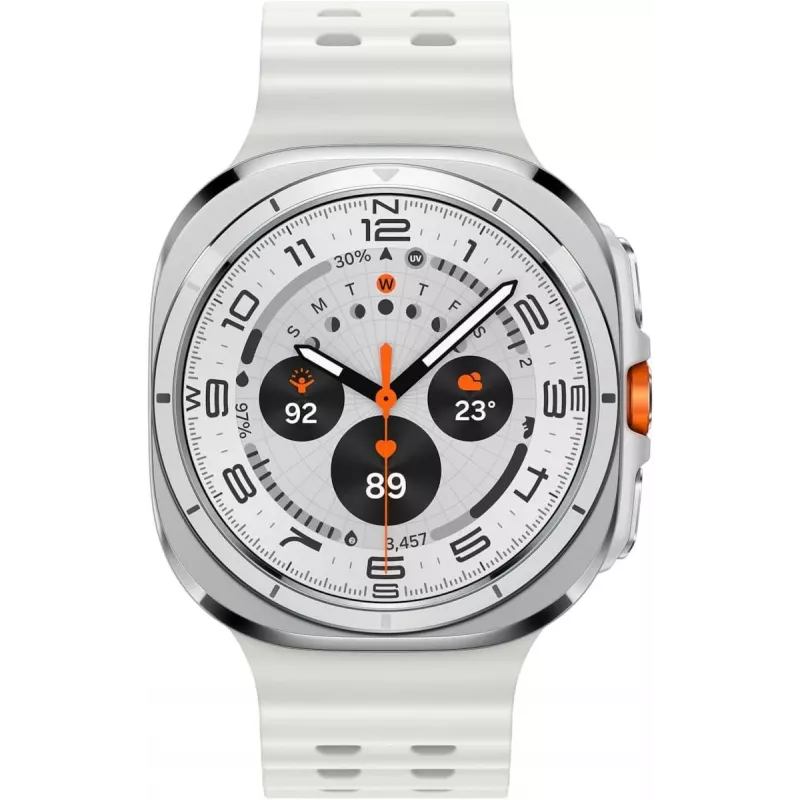 Viedpulkstenis Samsung Galaxy Watch Ultra 47 mm Titanium White — AMOLED 1,5 collas, 4G, 64 GB, 590 mAh