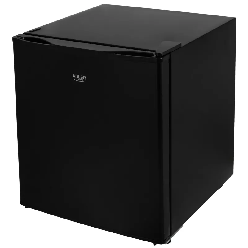 Adler ledusskapis | AD 8096 | Energoefektivitātes klase E | Brīvstāvošs | Noliktavas tips | Augstums 49.5 cm | Ledusskapja neto tilpums 45 L | 39 dB | Melns