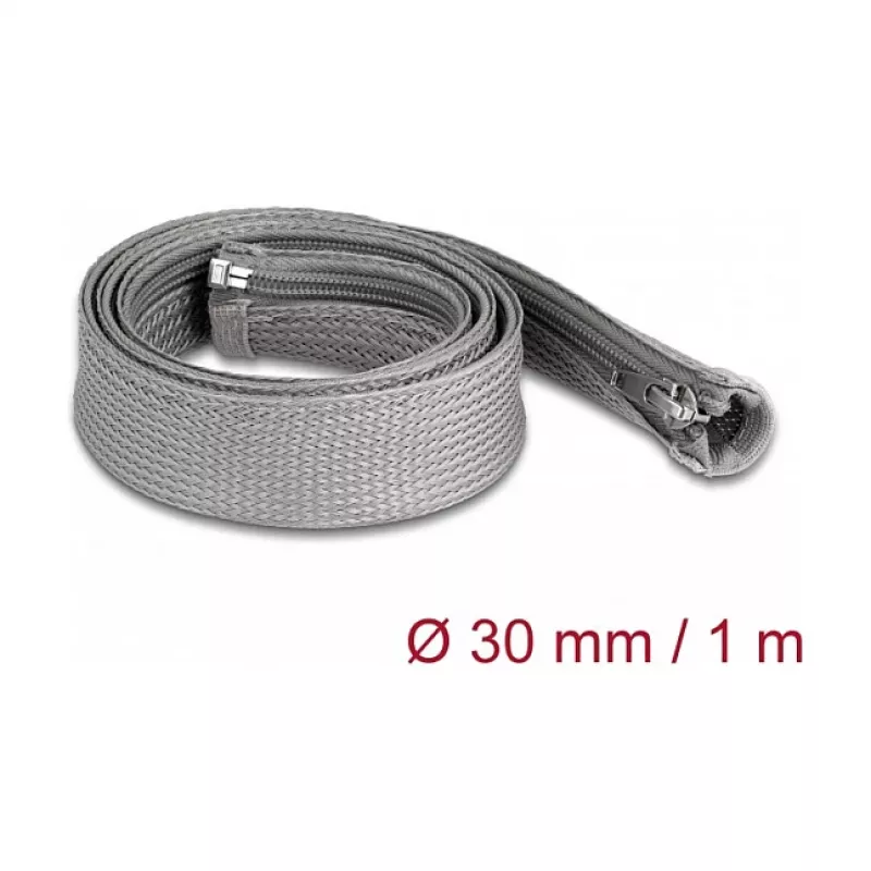 Pīts aizsargapvalks DeLOCK 20825 1 m x 30 mm pelēks