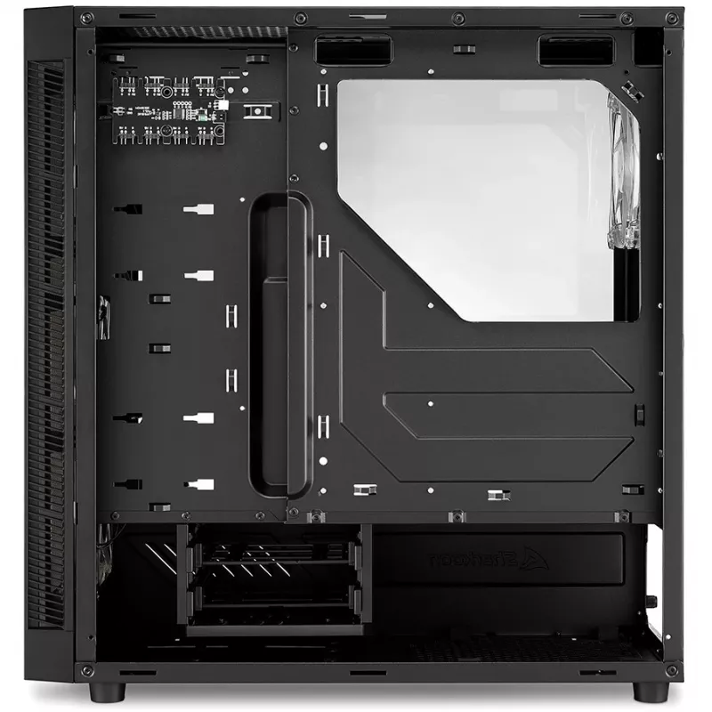 PC korpuss Sharkoon TG6M RGB Tornis Melns
