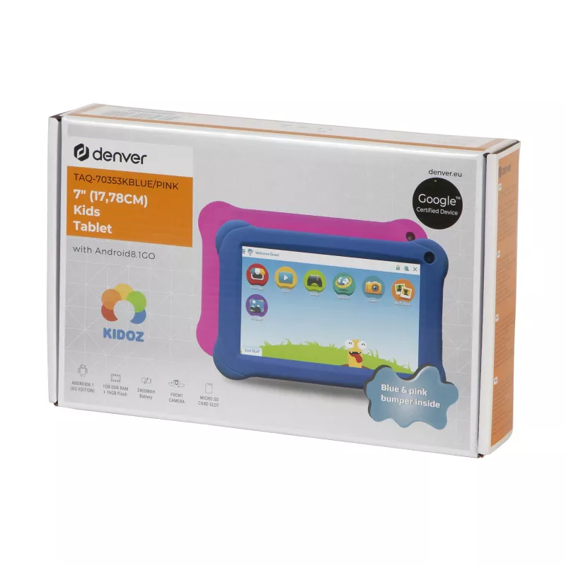 Planšetdators Denver TAQ-70353KBLUE/PINK 7 collas 1.2 GHz 1 GB RAM 8 GB