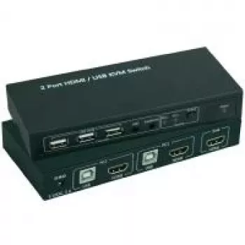 KVM slēdzis SpeaKa professional SP-4330460 — 2 portu HDMI + USB, 1920x1080