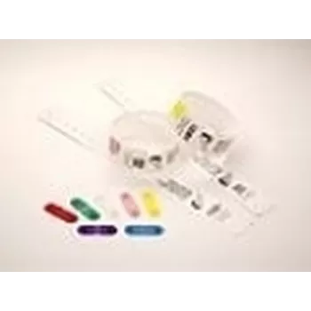 Zebra Clips for use with QuickClip Wristbands, sarkana