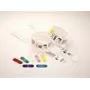Zebra Clips for use with QuickClip Wristbands, sarkana