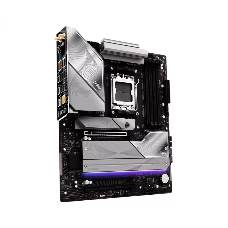 Mātesplate ASROCK X870 (ligzda AM5, ATX, DDR5, 4 atmiņas sloti, X870LIVEMIXERWIFI)