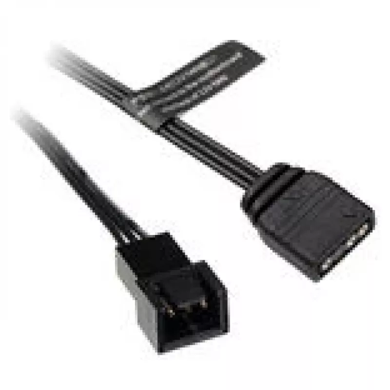 ARGB adaptera kabelis Barrow ZBDZJX-5M — 3 kontaktu 5V adresējams RGB, garums 10 cm