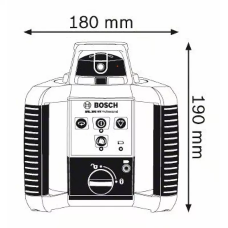 Bosch GRL 300 HV Professional Rotācijas līmenis 300 m 635 nm (< 1 mW)