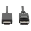 Adapterkabelis Displayport 1.2 ar fiksatoru 4K 60Hz UHD Tip DP/HDMI A M/M melns 2 m