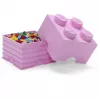 LEGO Storage Brick Room Copenhagen 4, rozā — LEGO uzglabāšanas ķieģelis 40031738, sakraujams konteiners rotaļlietām un tekstilijām