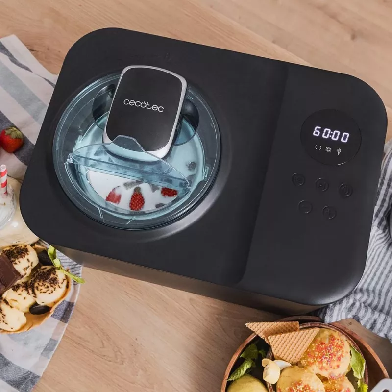 Kompresora saldējuma gatavotājs Cecotec 1,2 L 110 W Melns