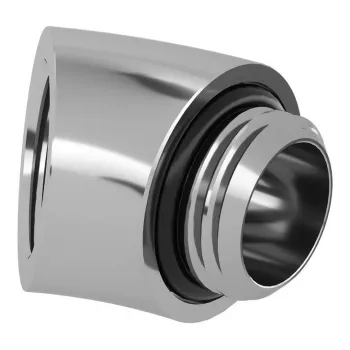 Barrow 45° adapteris G1/4 vīriešu uz G1/4 sieviešu, sudraba, modelis TDWT45-V2 S