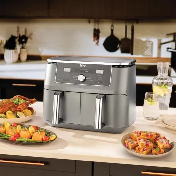 Karstā gaisa fritieris Ninja DZ400EU 9,5 L 2470 W pelēks dubultais