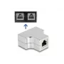 DeLOCK RJ45 sadalītāja T adapteris 1 x RJ45 ligzda -> 2 x RJ45 ligzda Cat.5e STP