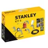 Pneimatisko instrumentu komplekts STANLEY 9045718STN, 9 gab., metāla instrumenti, spirālveida šļūtene 5 m, maks. 20 bāri