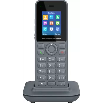 Grandstream DP725 DECT bezvadu HD klausule, 1,8 collu TFT krāsu displejs, 20 SIP konti/līnijas, push-to-talk, pelēka
