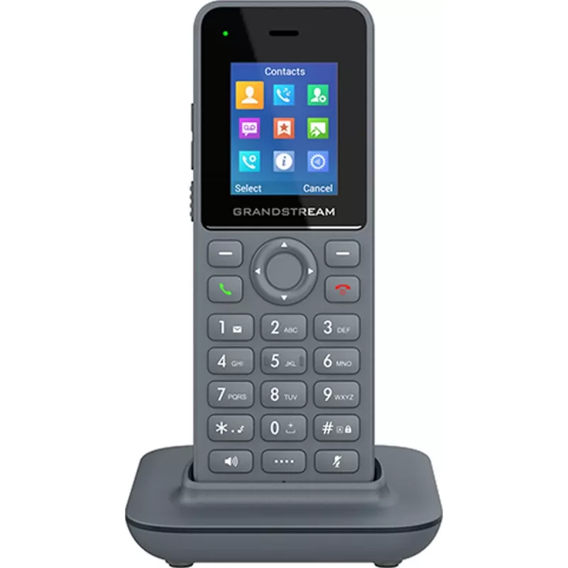 IP tālrunis Grandstream DP725 bezvadu klausule, pelēka, 1.8 collu TFT displejs, 20 līnijas, Li-Ion 1500 mAh