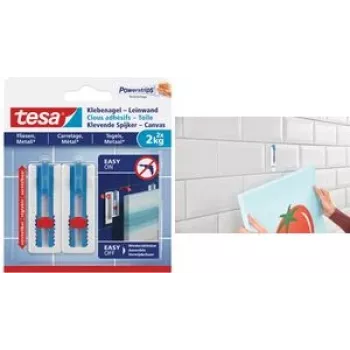 Līmējošā pasta Tesa Klebe Nail Canvas Tile & Metal 77768-00000-00 — 2 x 2 kg, regulējama