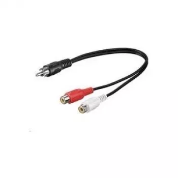 Microconnect AUDC02 audio kabelis 0,2 m RCA 2 x RCA Melns