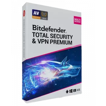 Bitdefender Premium VPN | 10 datori | 1 gads | tikai ES