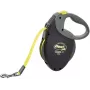 Izvelkamā saite Flexi NEON GIANT M — 8 m lentes pavada, maks. noslodze 25 kg, ergonomisks rokturis, melns/dzeltens
