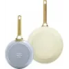 Cepamās pannas komplekts GreenPan CC008484-001, alumīnijs, 20 cm + 26 cm, zils/zaļš