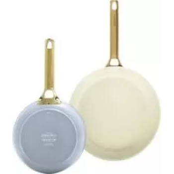 Cepamās pannas komplekts GreenPan CC008484-001, alumīnijs, 20 cm + 26 cm, zils/zaļš