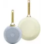 Cepamās pannas komplekts GreenPan CC008484-001, alumīnijs, 20 cm + 26 cm, zils/zaļš