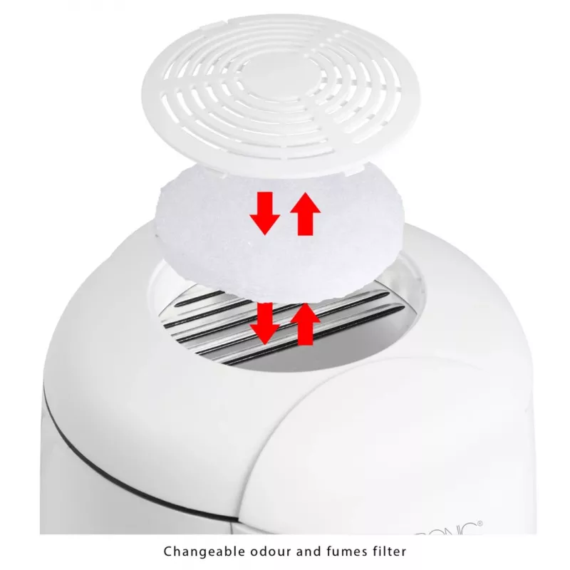 Clatronic FFR 2916 Viena 1 L Brīvi stāvoša 900 W Fritēze Pelēka, Balta