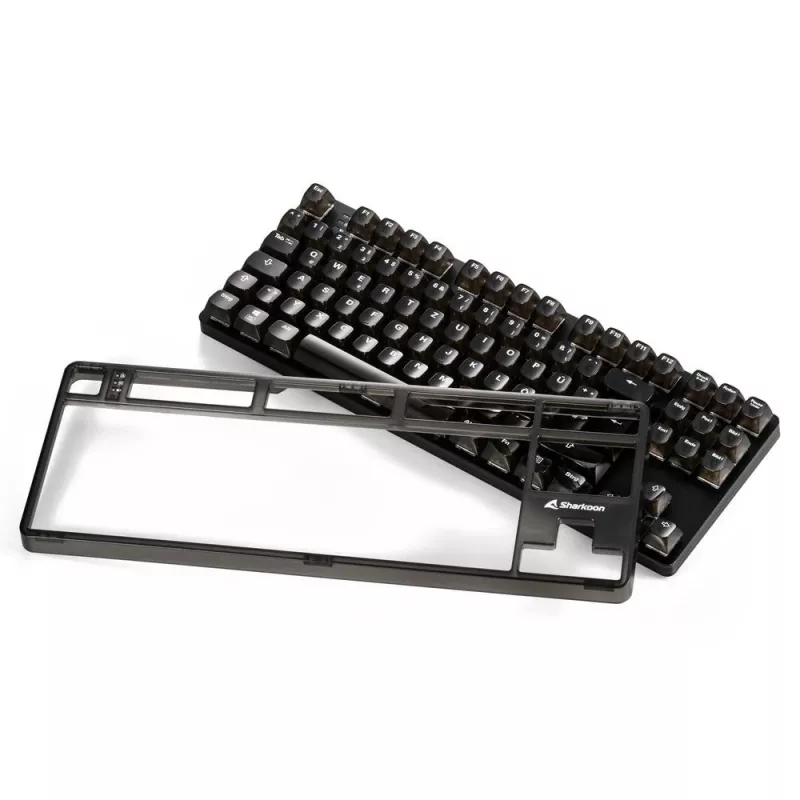 Mehāniskā spēļu tastatūra Sharkoon Crystal Shark Melns DE ar RGB apgaismojumu