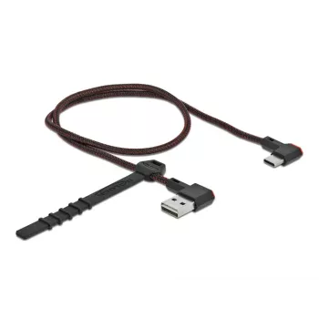 USB kabelis DeLOCK EASY-USB 2.0 Type-A vīrieša uz Type-C vīrieša 0.5m melns