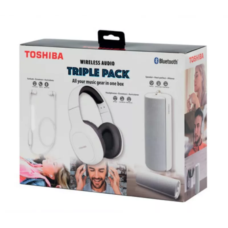 Austiņas Toshiba Wireless Audio Triple Pack HSP-3P19 Balts