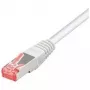 Tecline exertis Connect - komutācijas kabelis - RJ-45 (M) uz RJ-45 (M) - 15 m - SSTP kabelis - CAT 6 - bez halogēna - balts (71515W)