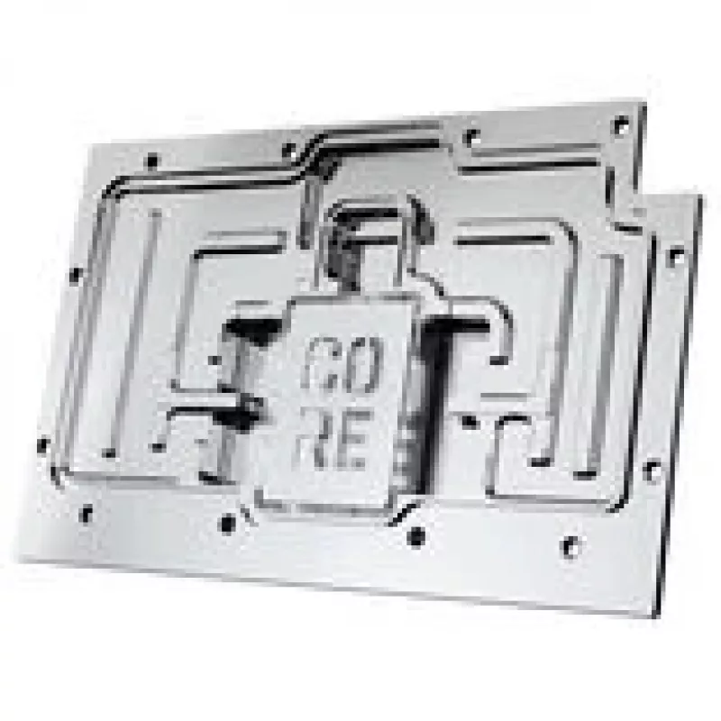 Alphacool Core RX 9070 XT Swift+ Transparent Chrome šķidruma dzesēšanas bloks GPU