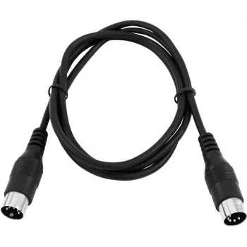 MIDI kabelis 5‑kontaktu Omnitronic 1,2 m – balansēts DIN savienotājs MIDI ierīcēm