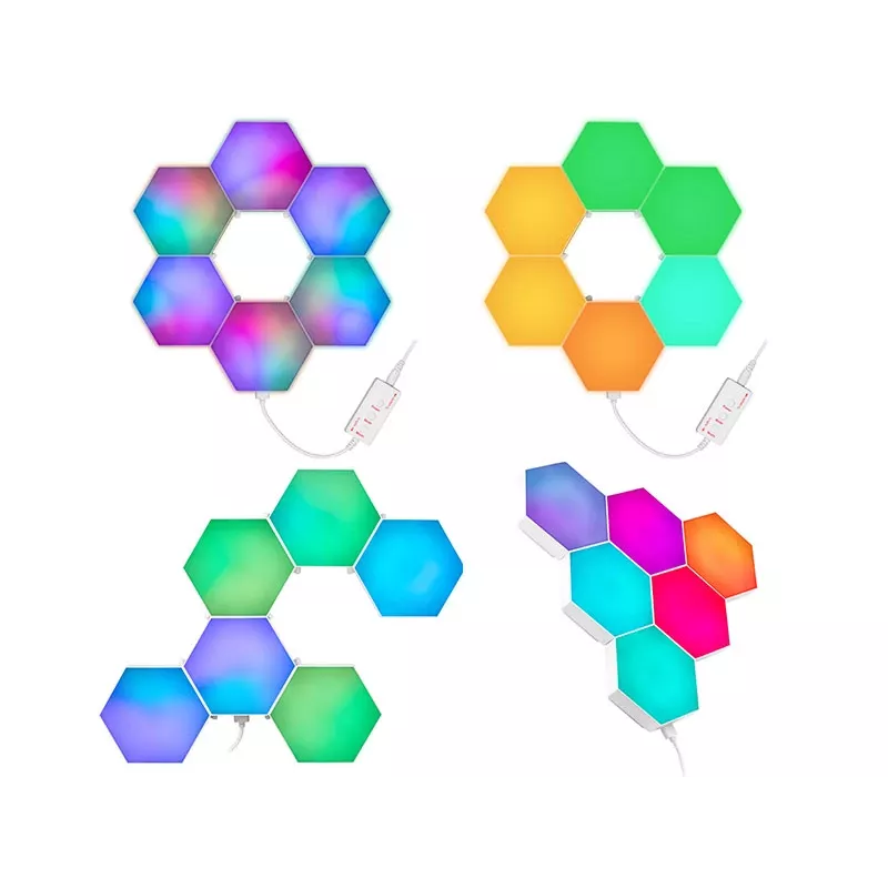 Padziļināti montējams RGB LED panelis TRACER Smart Hexagon Tracer 47256 Ambience TRAOSW47256