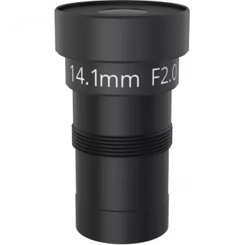 Objektīvs drošības kamerai AXIS 03140-001 — 14,1 mm fokusa attālums, 31° horizontālais skata leņķis, melns