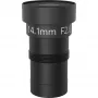 Objektīvs drošības kamerai AXIS 03140-001 — 14,1 mm fokusa attālums, 31° horizontālais skata leņķis, melns